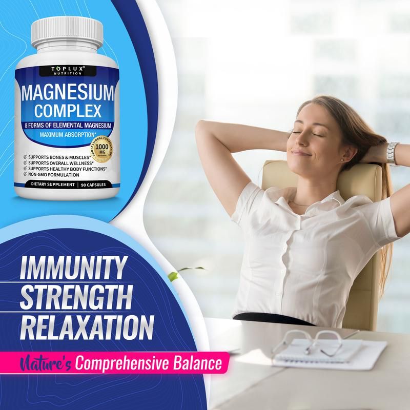 Magnesium Complex 1000MG – Advanced 8-in-1 High Absorption Formula