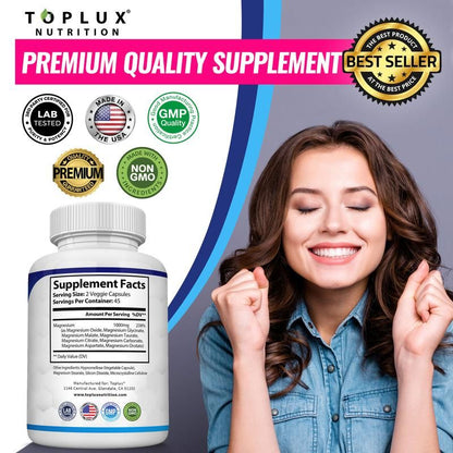 Magnesium Complex 1000MG – Advanced 8-in-1 High Absorption Formula
